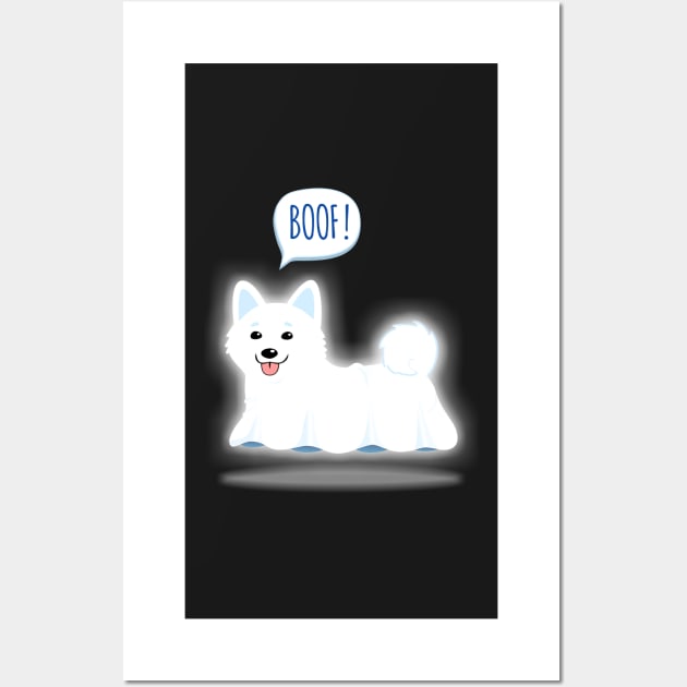 BOOF Shiba Inu Ghost Wall Art by zeno27